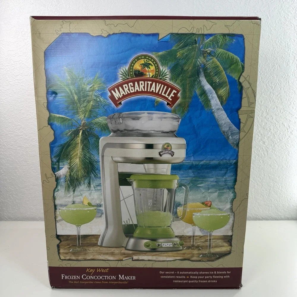 Margaritaville Key West Frozen Concoction Maker DM1000 NEW In Box Complete